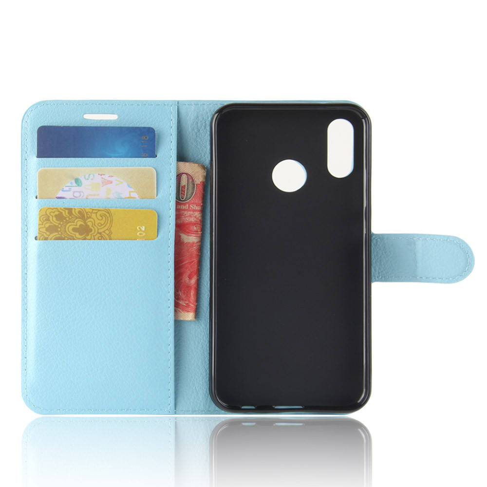 

Чехол книжка Lichee на Huawei P Smart Plus (на п смарт плюс) голубой