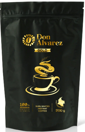 

Don Alvarez Gold 200 г Колумбия кофе растворимый сублимированный