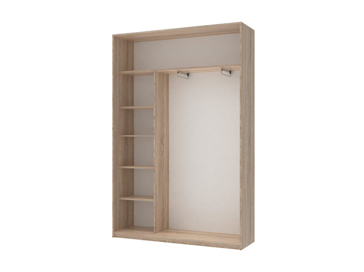 Шафа купе Doros Сіті Лайт Дуб Cонома 2 ДСП 150х45х225 (42002013) 2