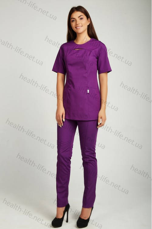 

Медицинский хирургический костюм-модель-22113, Фиолетовый