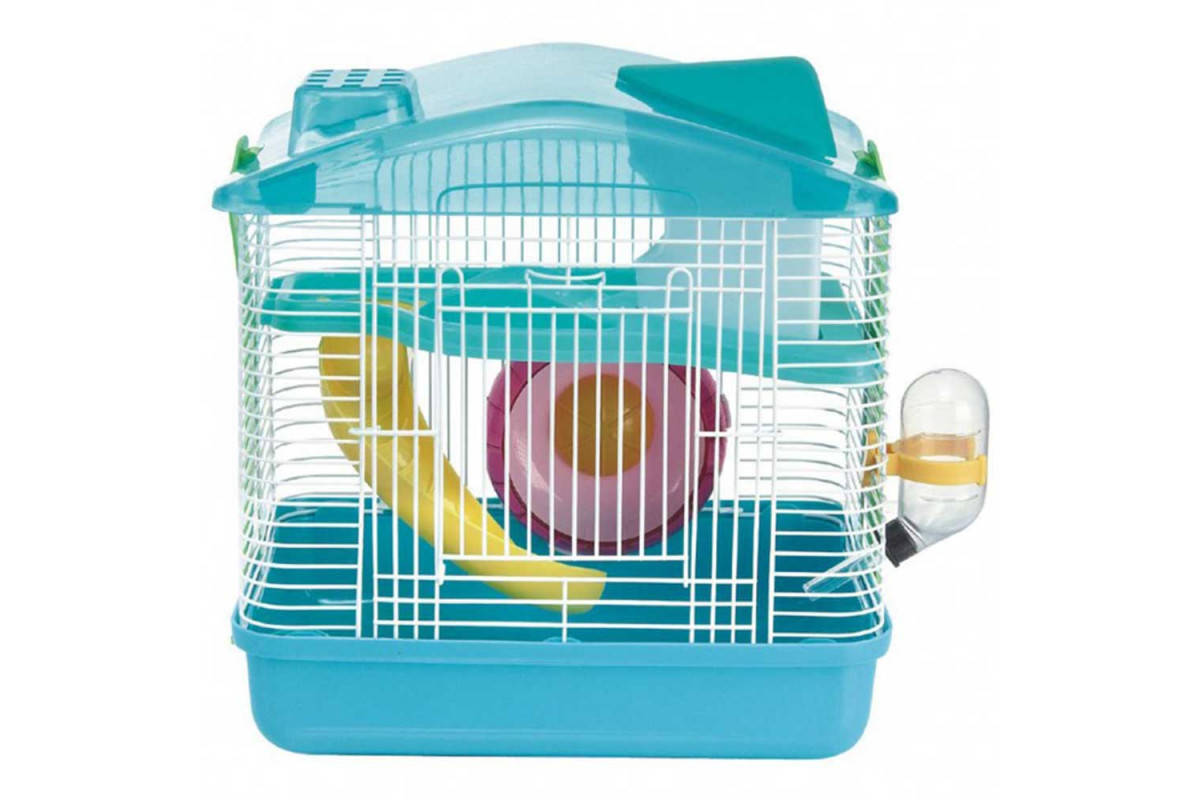 

Клетка для хомяка AnimAll P-679, 28.5×19.5×27 см, бирюзовая, Бирюзовый
