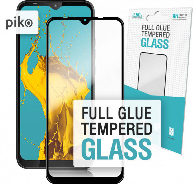 

Защитное стекло Piko Full Glue для Tecno Spark 6 (черное), Черный