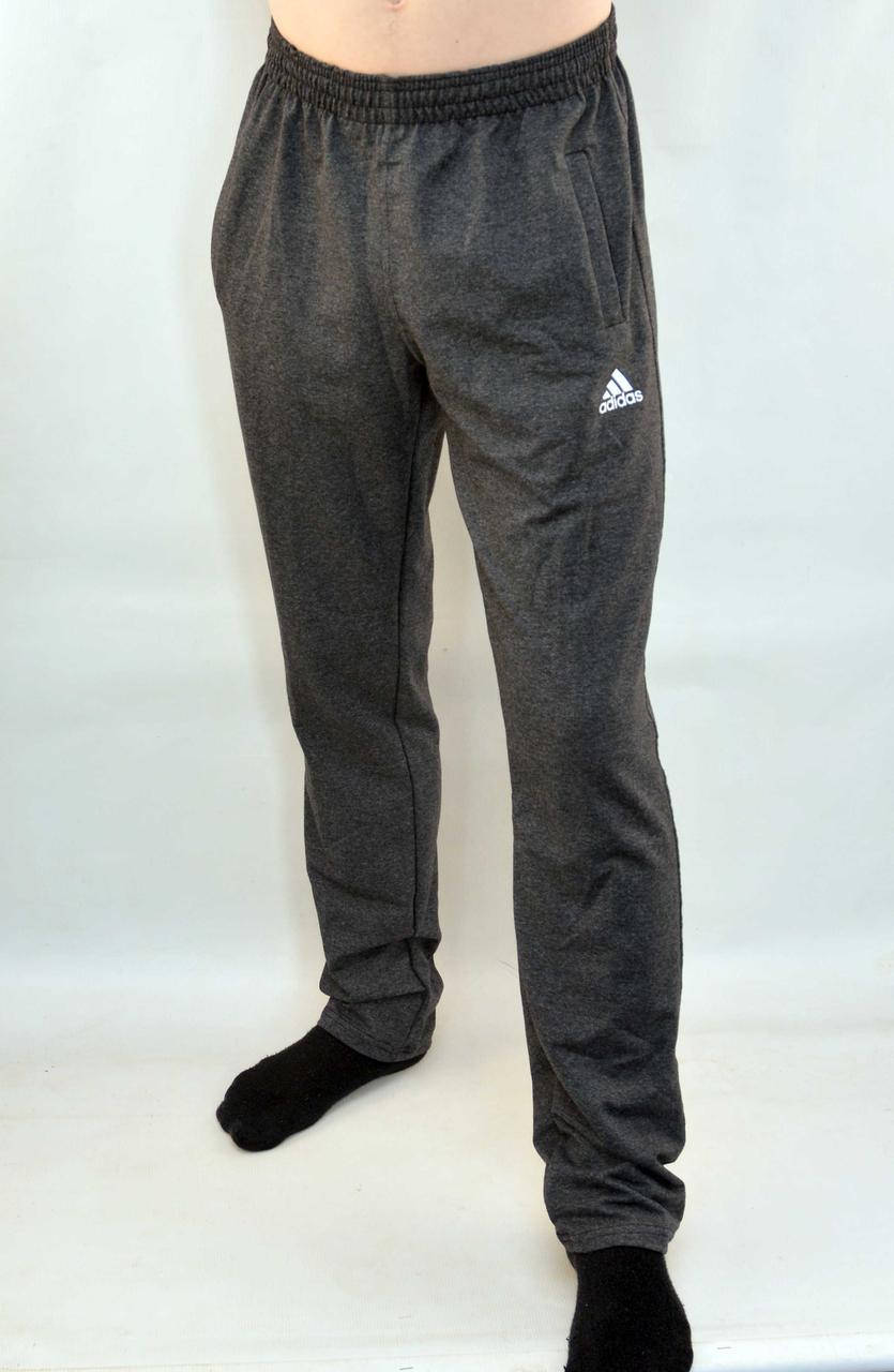 

Брюки спортивные трикотажные мужские с карманами на молнии - Штаны спортивные Темно серый, S