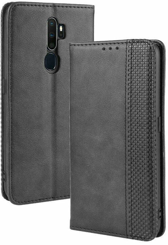 

Чехол книжка RetroLine OPPO A5 2020 / A9 2020 (Оппо А5 А9 2020), Черный