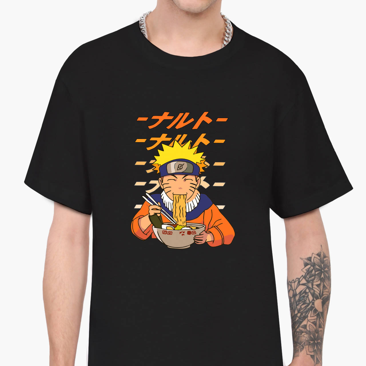 

Футболка мужская Наруто Узумаки (Naruto Uzumaki) Черный (9223-2818)