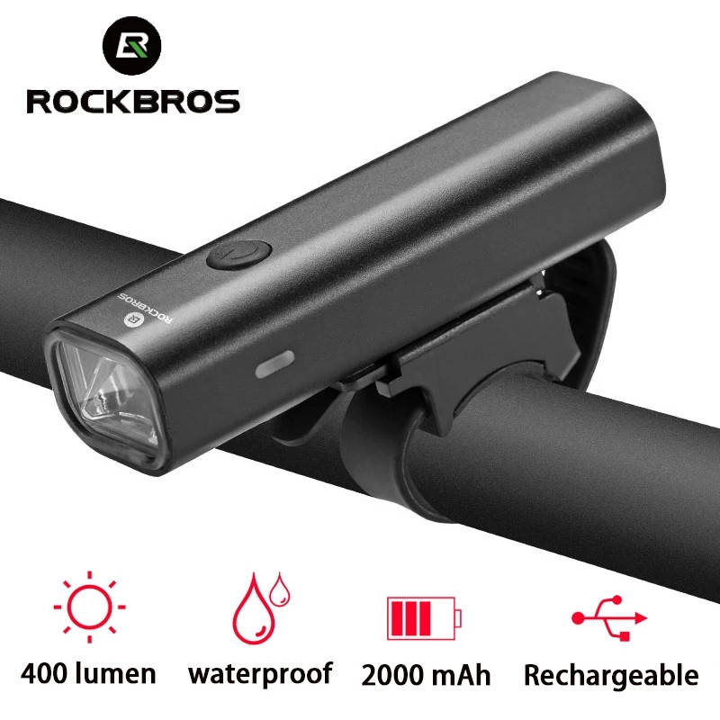 

Велосипедная фара Rockbros 400 люмен, 2000 мАч, Оригинал, модель YQ-QD400LM XPG