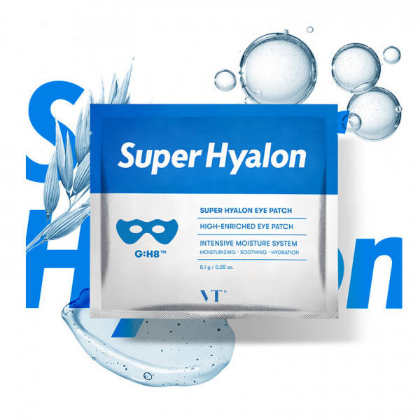 

Охлаждающие гидрогелевые патчи с гиалуроном VT Super Hyalon eye patch