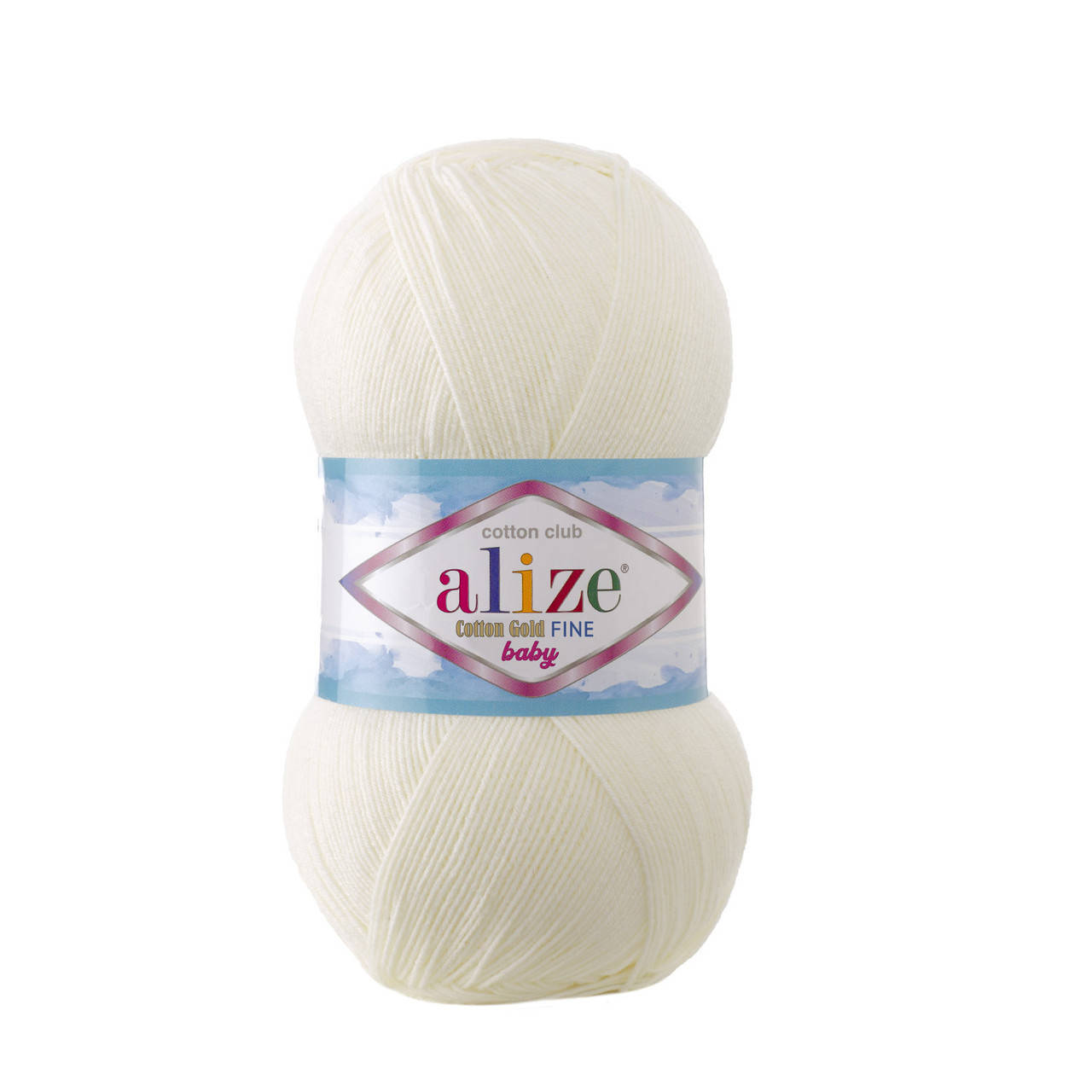 

Alize Cotton Gold Fine Baby (Ализе Коттон Голд Файн Беби) № 62 молочный (Пряжа, нитки для вязания)