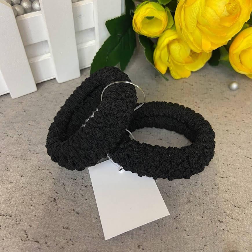 

Резинка для волос черная цена за 1шт, Черный