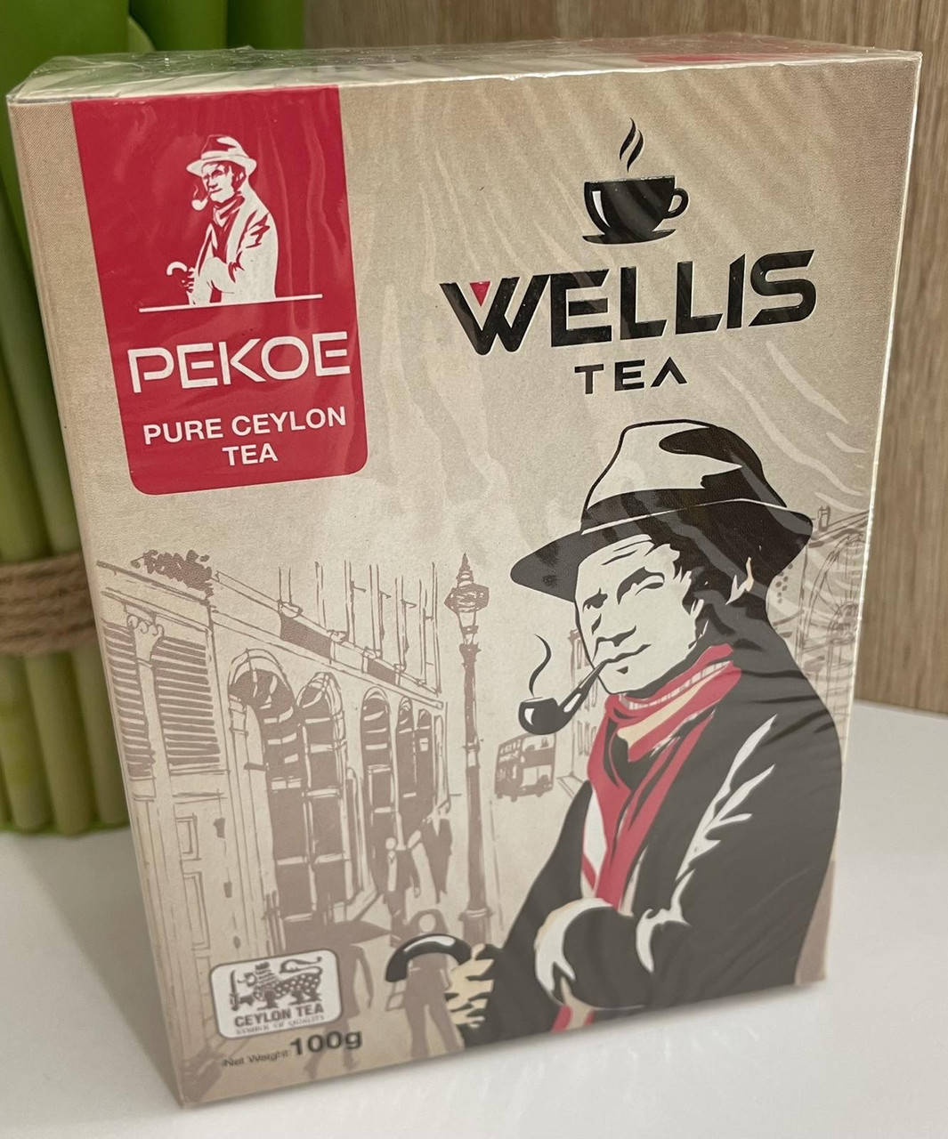 

Чай Wellis pekoe чёрный среднелистовой, 100 грамм, цейлонский, Веллис пекое