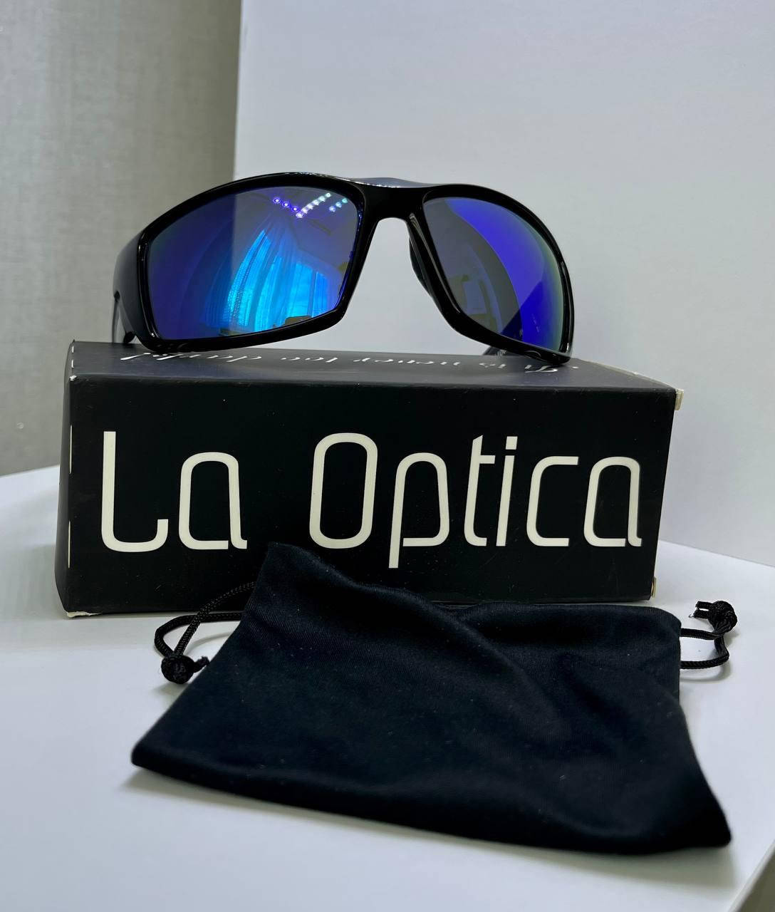 

Очки солнцезащитные La Optica черный глянец спортивные тактические поляризационные