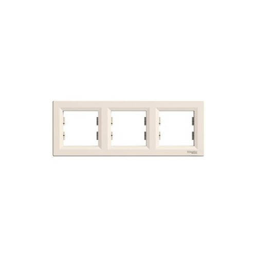 

Рамка Schneider-Electric Asfora 3-постовая горизонтальная кремовая EPH5800323