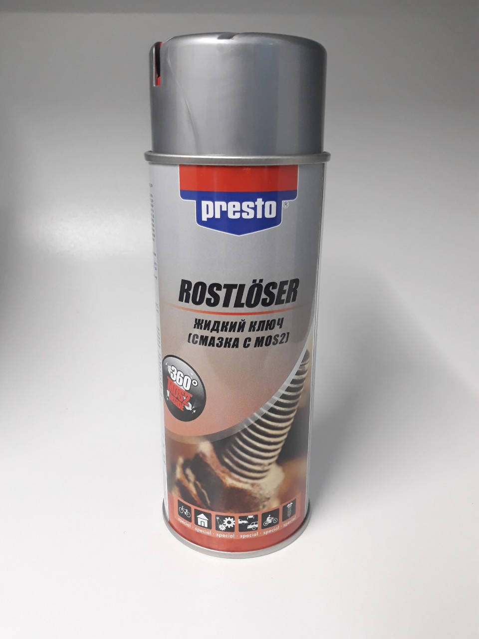 

Смазка Жидкий ключ с MOS2 Presto 400 мл (217746)