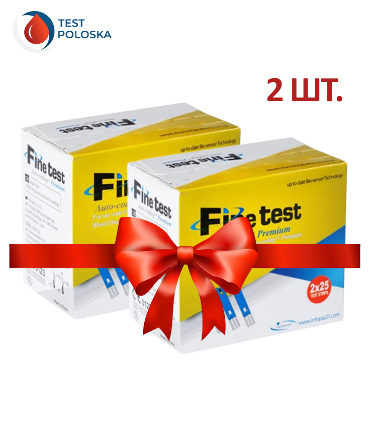 

Тест-полоски Finetest premium 50 2 упаковки
