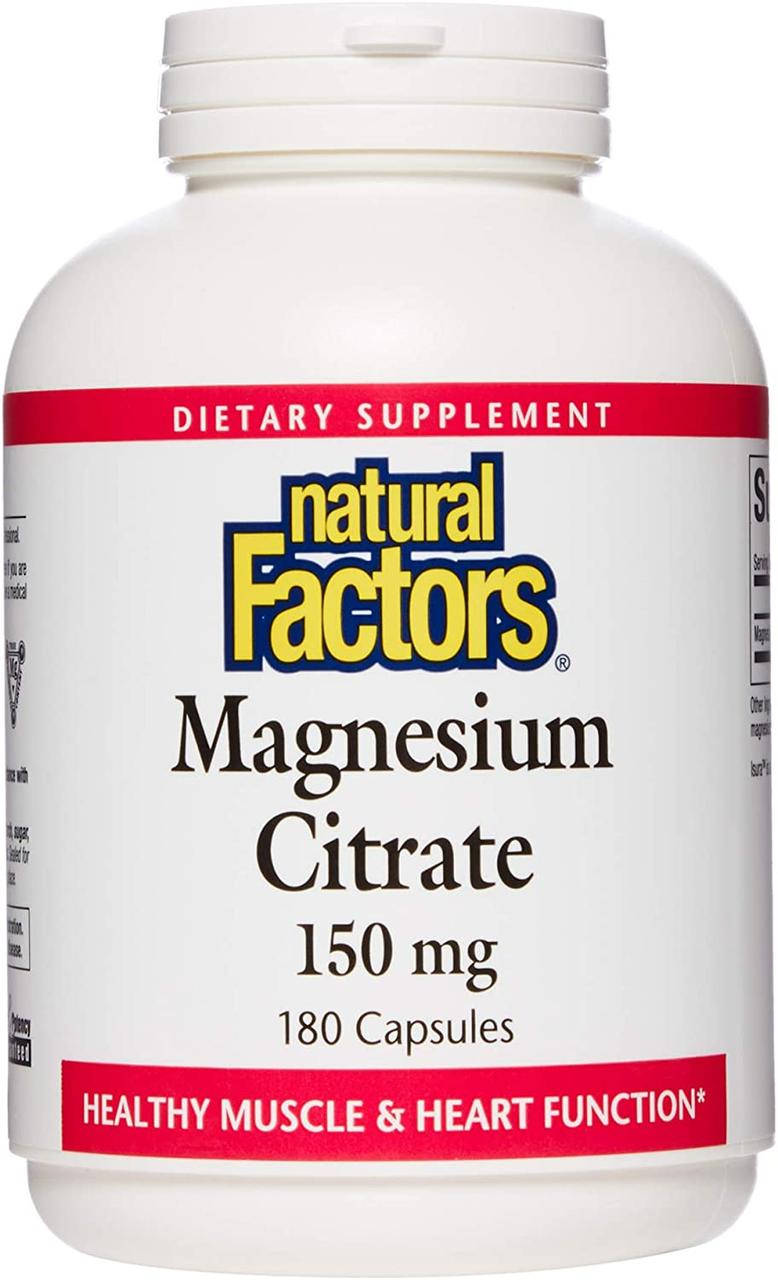 

Магний цитрат Natural Factors Magnesium Citrate 150 mg 180 капсул