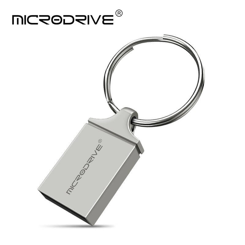 

USB флешка 32 GB. Металлический водонепроницаемый корпус, Светло-серый