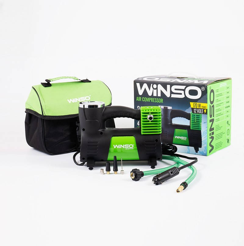 

Автокомпрессор Winso 10 атм, 40 л/мин, 170 Вт, кабель 3 м, шланг 1 м (133000)