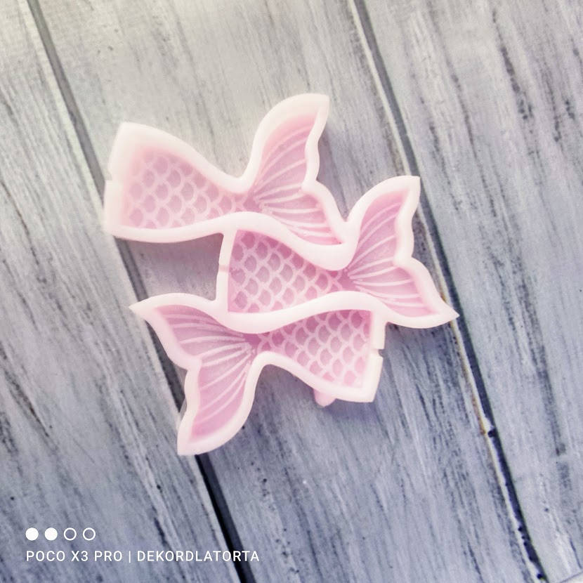 

Силиконовый молд для леденцов "Хвостик рыбки"