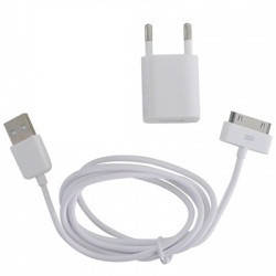 

Комплект для зарядки iPhone 4/4S/iPod 2 в 1, Белый