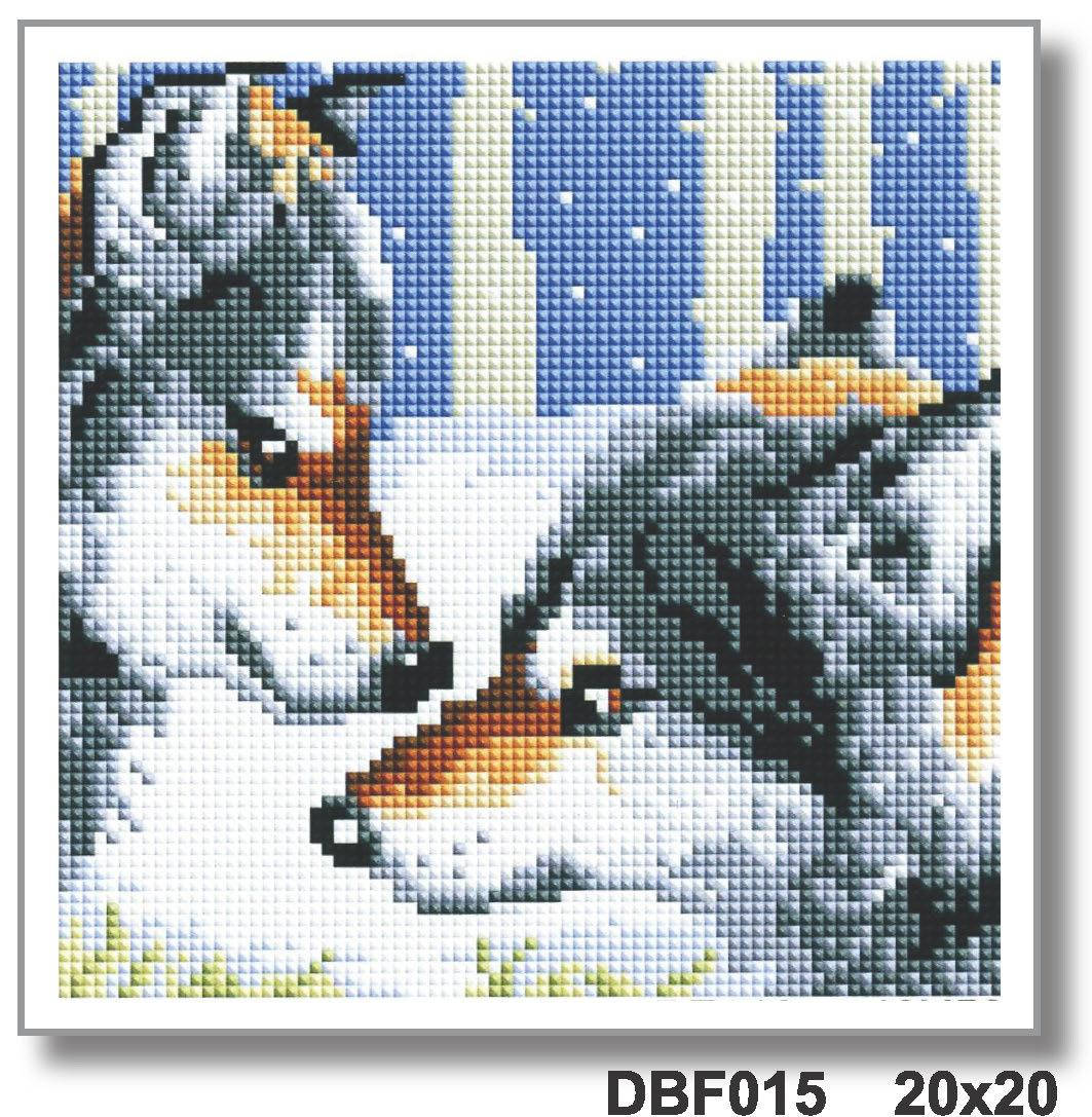 

Алмазна мозаїка "Вовки" 20*20 см