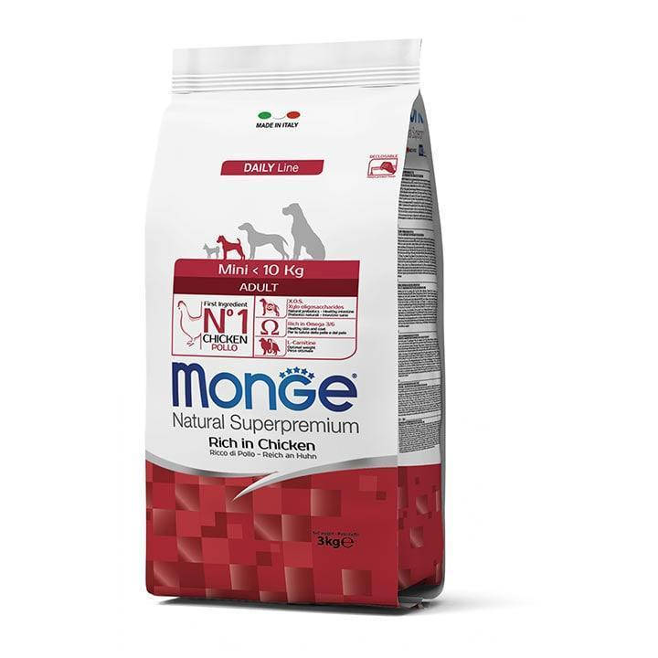 

Monge Mini Adult Сухой корм с курицей для взрослых собак мини пород 3 кг