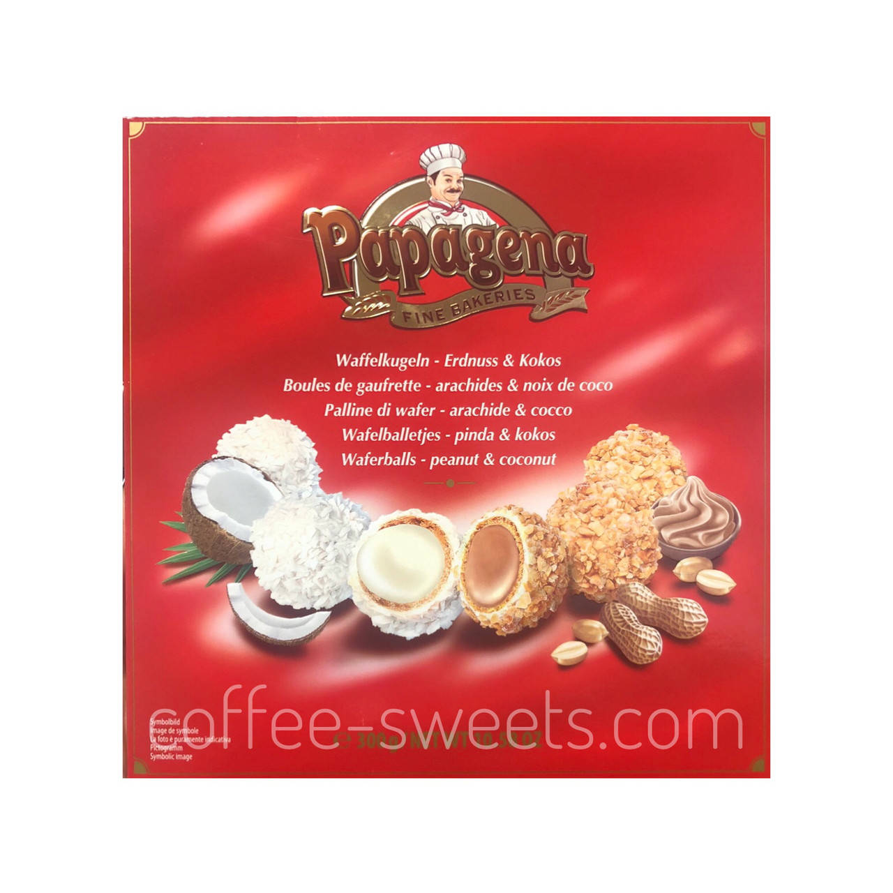 

Конфеты Papagena с кокосом и арахисом 300гр