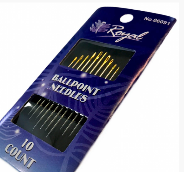 

Ballpoint (10шт) Набор игл для шитья с золотым ушком Royal (Япония)
