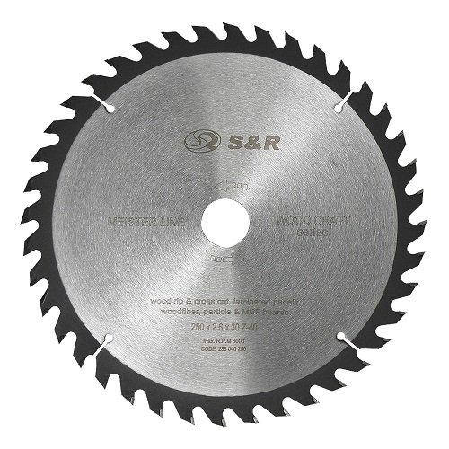 

Диск пильный S&R Meister Wood Craft 305x30x2,4 мм 40 зуб 238040305