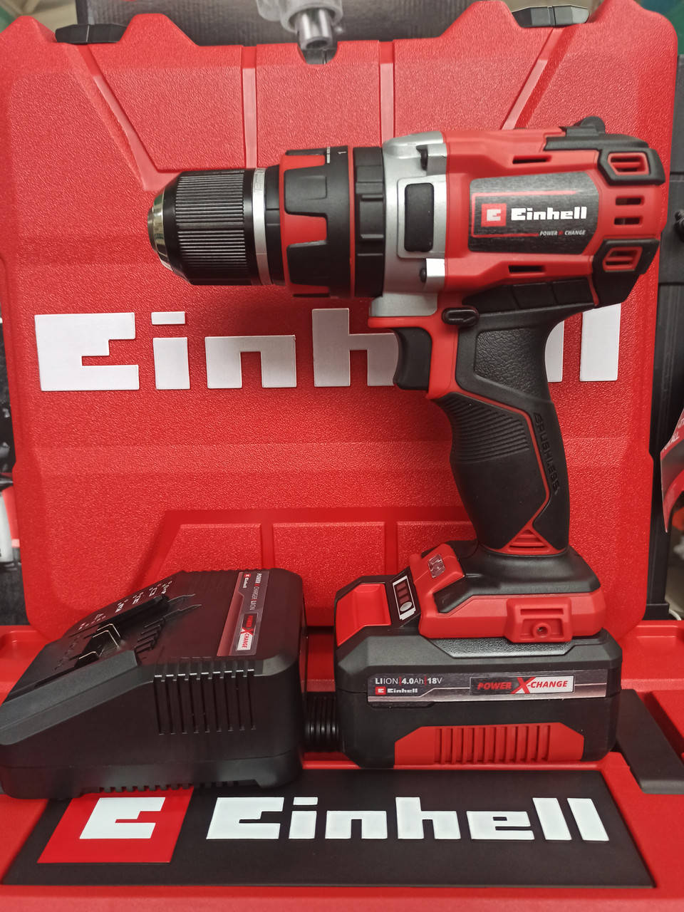 

Шуруповерт ударный бесщеточный Einhell TE-CD 18/50 Li-i BL + Аккумулятор 4 А/часа Зарядное устройство 45139424