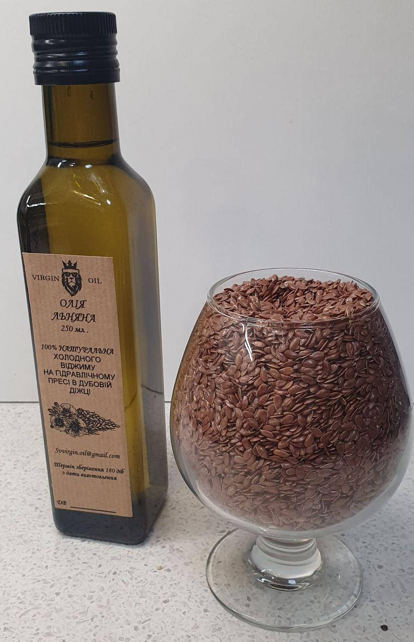 

Льняное масло холодного отжима 250мл.