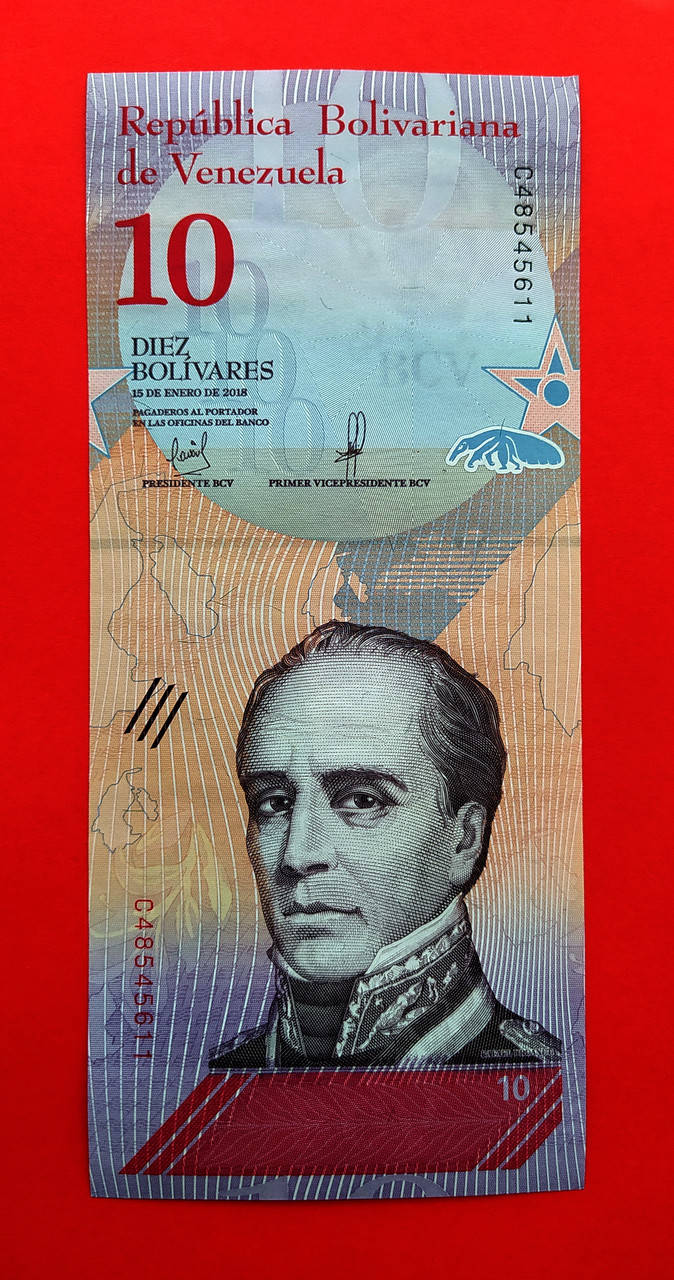 

Венесуела 10 боліварів 2018 UNC