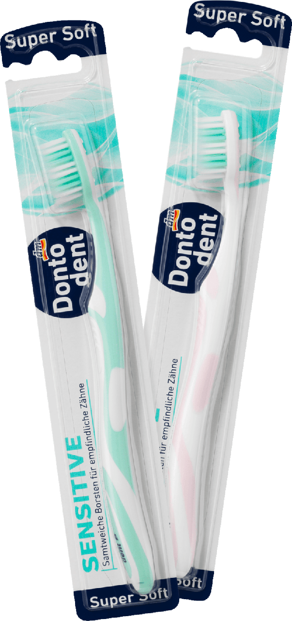 

Зубная щетка с короткой головой Dontodent Sensitive Super, Soft