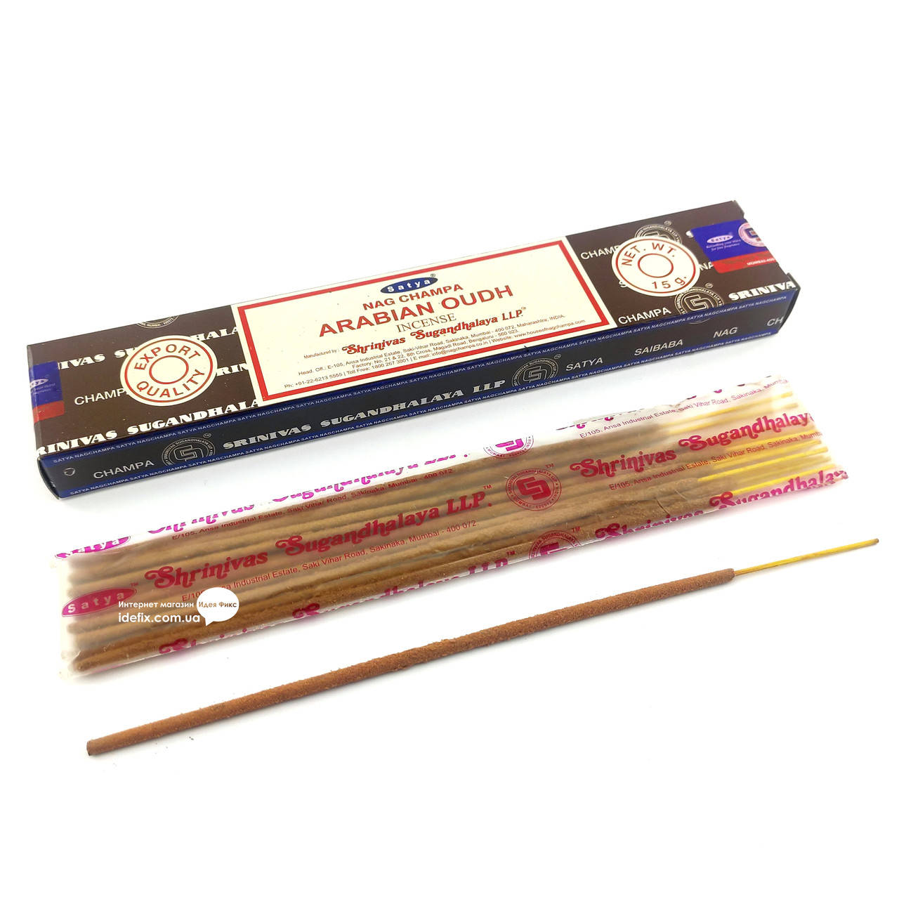 

Благовоние Arabian Oudh Satya 15 грамм. Аромапалочки Арабский Уд (33799)