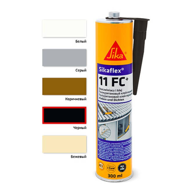 

Клей-герметик полиуретановый Sika Sikaflex 11 FC+ 300 мл черный