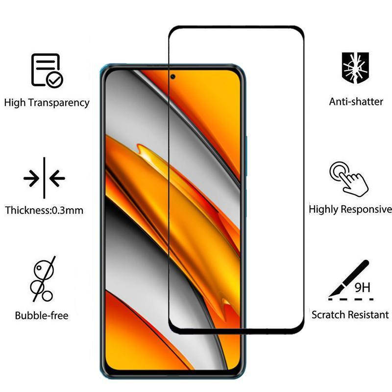 

Защитное стекло для Xiaomi Poco F3 черный