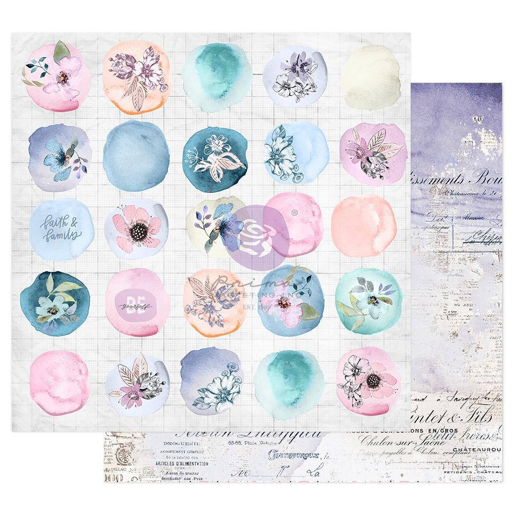 

Папір двосторонній - Watercolor Drops - Watercolor Floral - Prima Marketing - 30x30