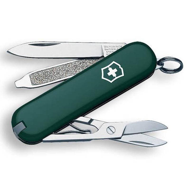 

Нож Victorinox Classic Sd 58 мм 7 функций Зеленый (0.6223.4) оригинальный, Зелёный
