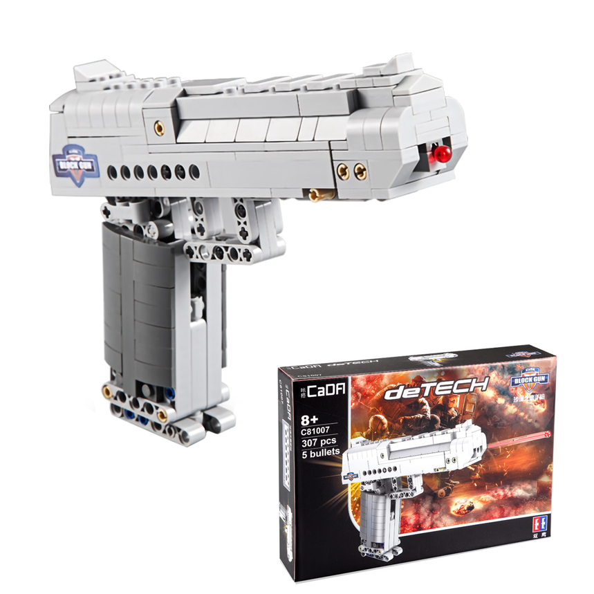 

Конструктор CaDa C81007 "Desert Eagle Pistol" 307 деталей (В коробке), Серый