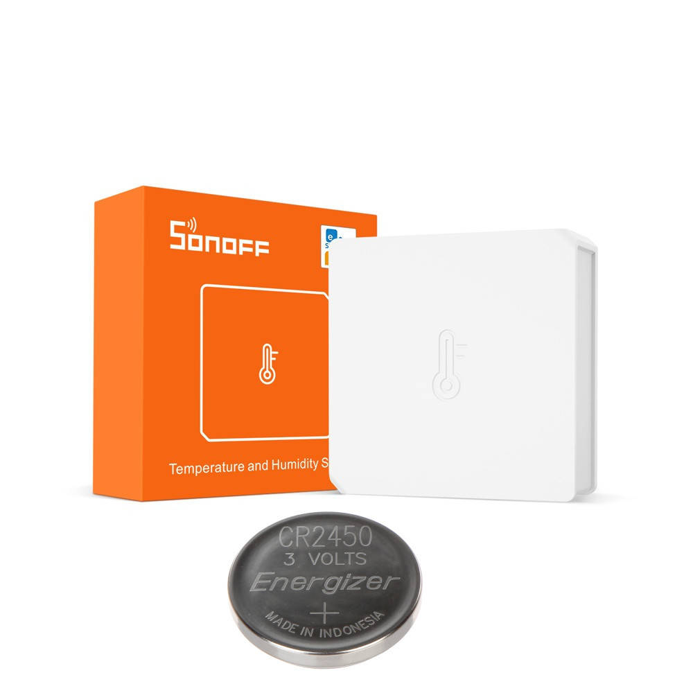 

SONOFF SNZB-02 - Датчик температуры и влажности ZigBee Да, RENATA CR2450