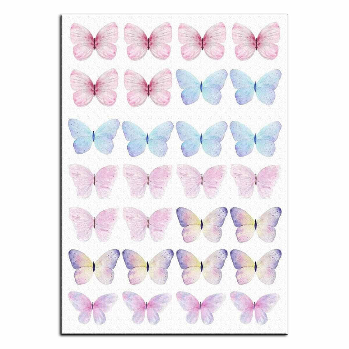 

Бабочки акварельные вафельная картинка