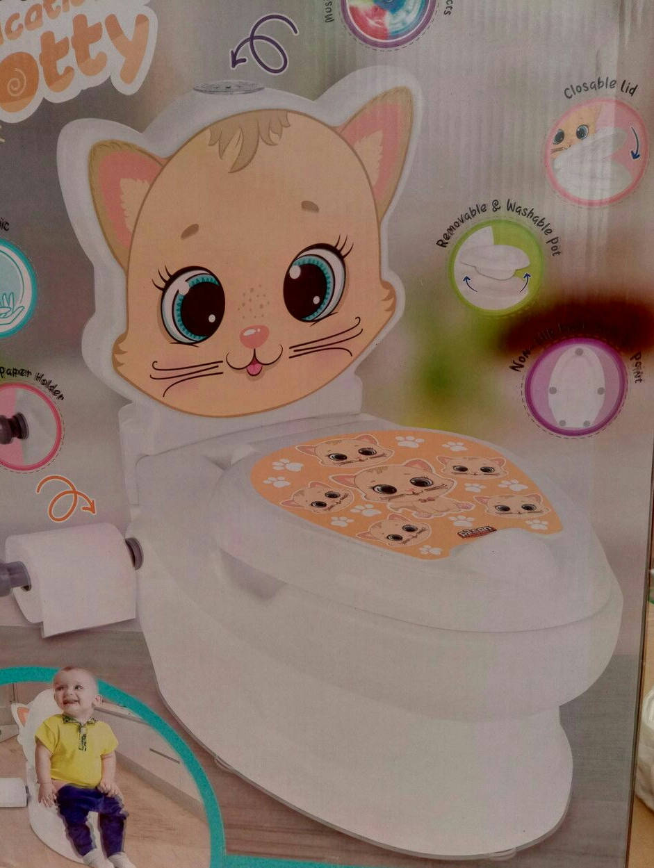 

Детский горшок ''Кити'' 07-563, музыкальный, держатель для бумаги, в коробке, Разные цвета