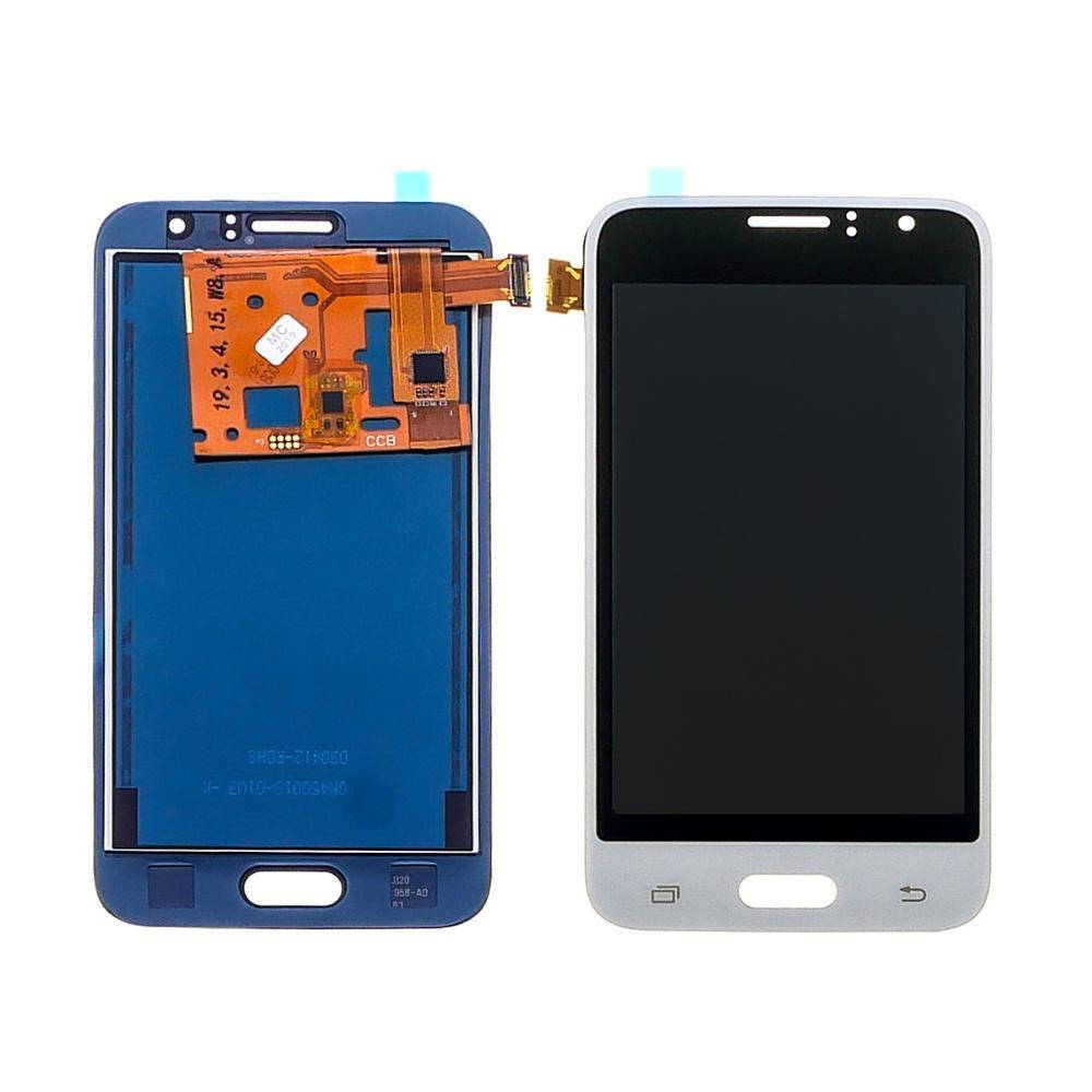 

Дисплей (lcd экран) для Samsung J120 Galaxy J1 (2016) с чёрно-белым тачскрином, с регулируемой подсветкой БЕЗ, Белый