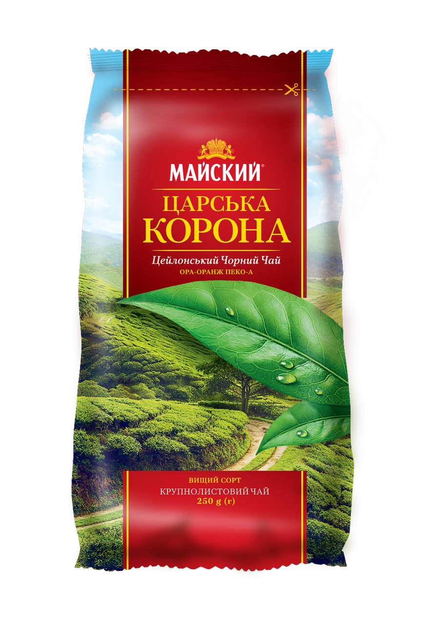 

Чай черный цейлонский крупнолистовой Майский «Царская Корона», 250 г