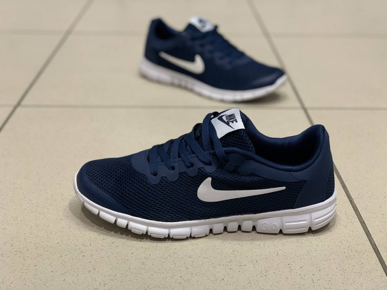 

Мужские летние кроссовки Nike Free Run 3.0 43, Синий