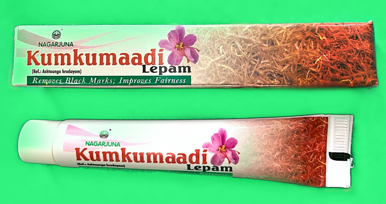 

Крем для лица Кумкумади Лепам, Kumkumaadi Lepam, Индия, 10 г.