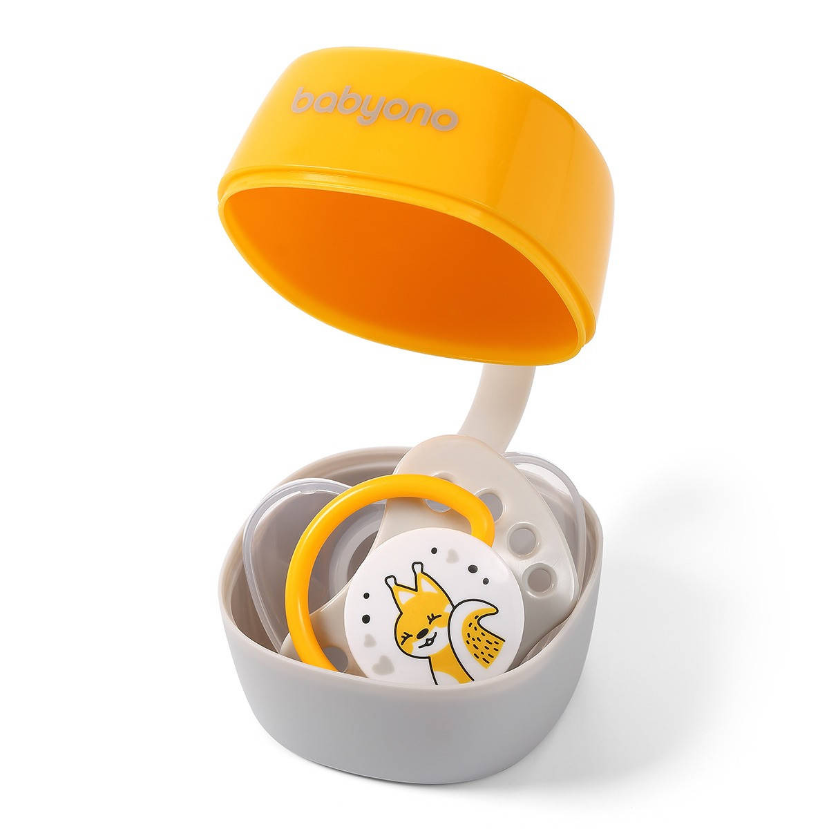 

Футляр для соски BabyOno Natural Nursing yellow