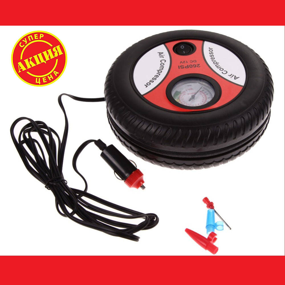 

Авто Компрессор Air Pump 12V 260PSI (колесо)