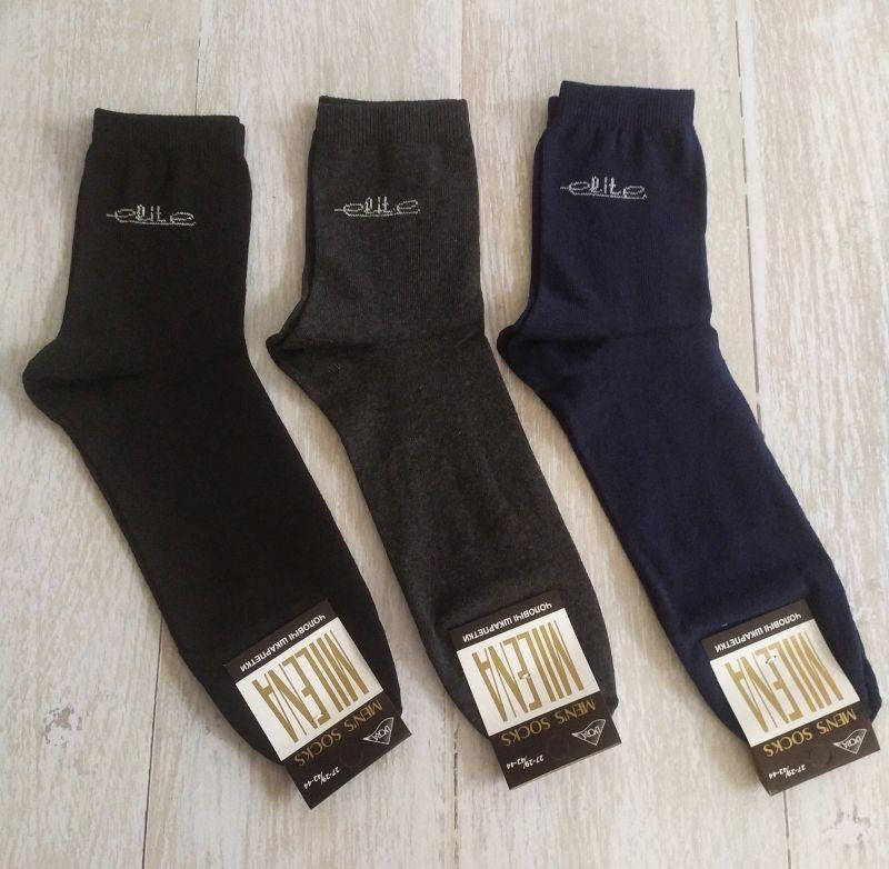 

Носки мужские плотные Элит классика Милена Шкарпетки чоловічі Червоноград 27/29