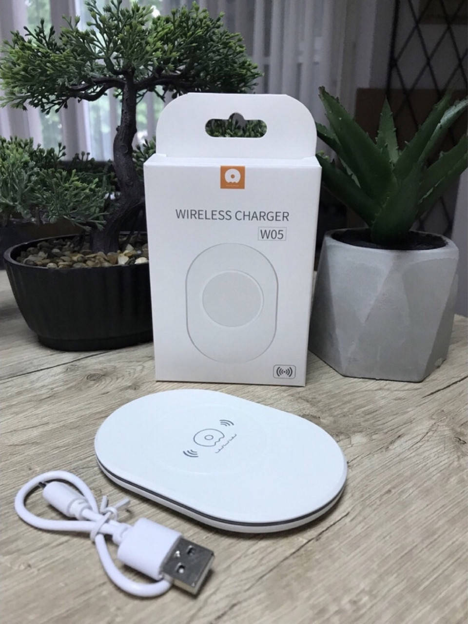 

Беспроводное зарядное устройство WUW W05 Qi 5W White, Белый