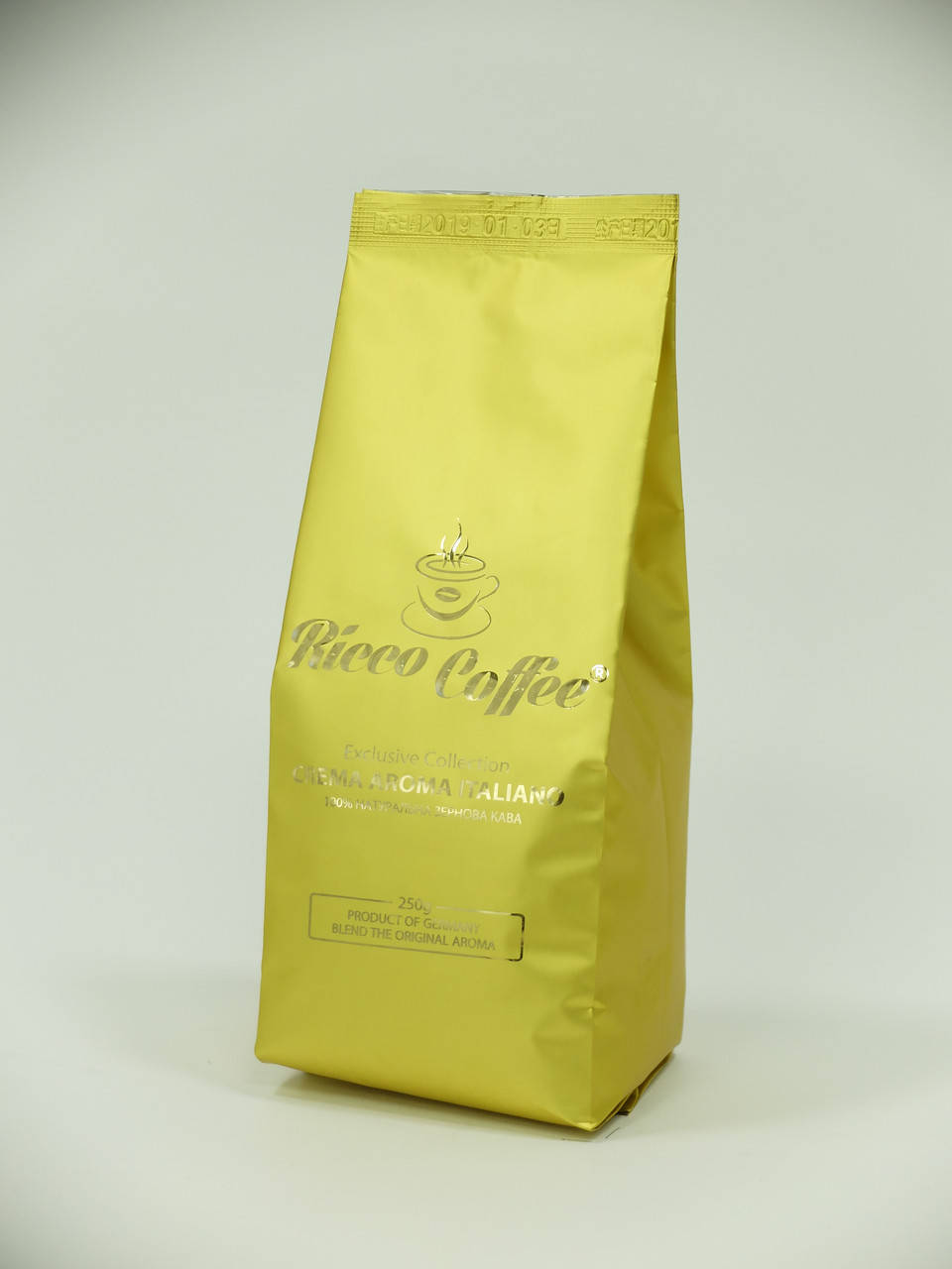 

Зерновой кофе Ricco Coffee Crema Aroma Italiano 250 гр